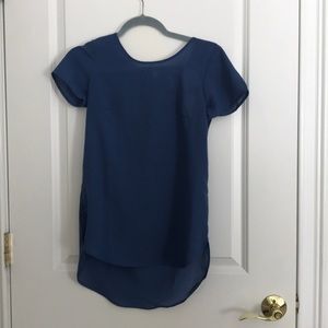 Blue short sleeved shirt